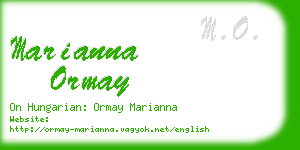 marianna ormay business card